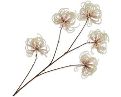 Silk-ka - Kunsttak - clematis - crème - H95 cm