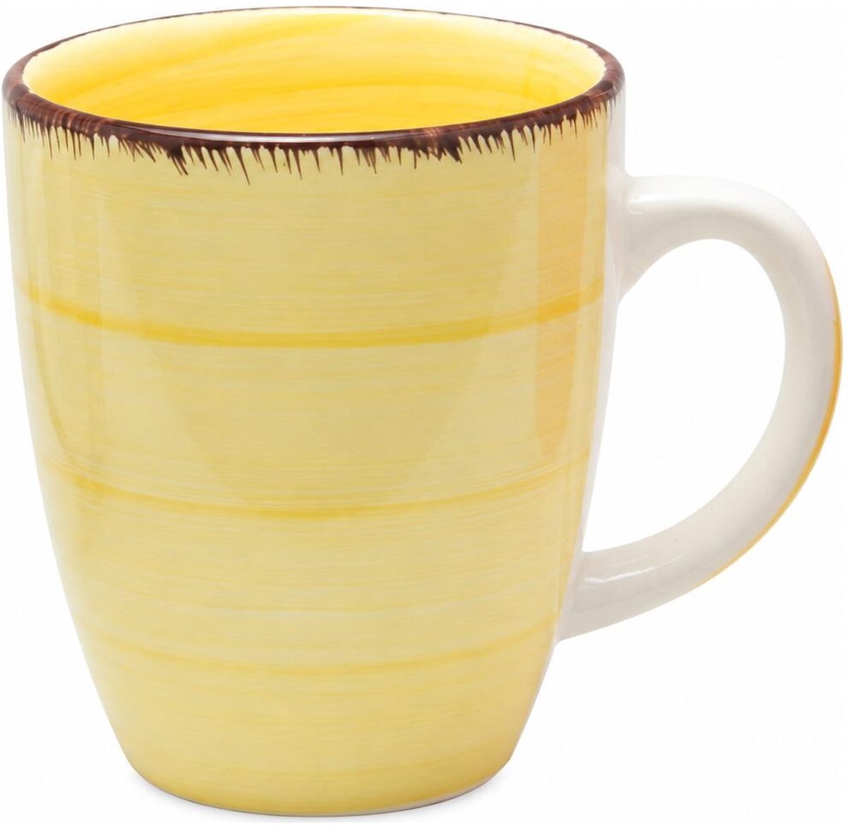 Bellatio Design Koffiemok Colourful Morning - geel - keramiek - 340 ml - theemokken