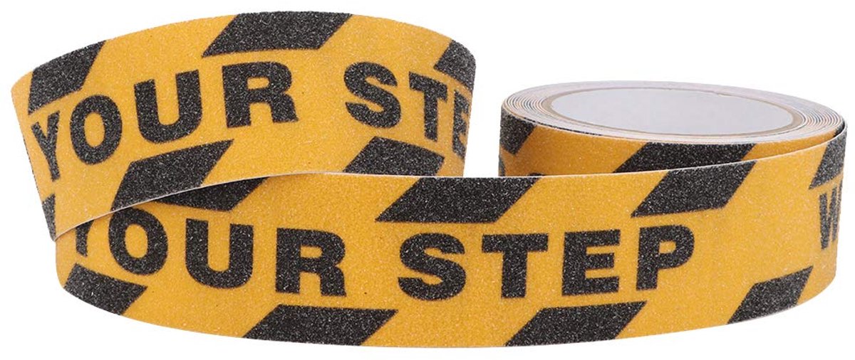 SnelShoppen - Anti-slip Tape Voor Trappen - PVC Niet-slip Tape - 5m Kleefband Voor Trap, Toilet, Zwembad - Water- en Oliebestendig - Geel