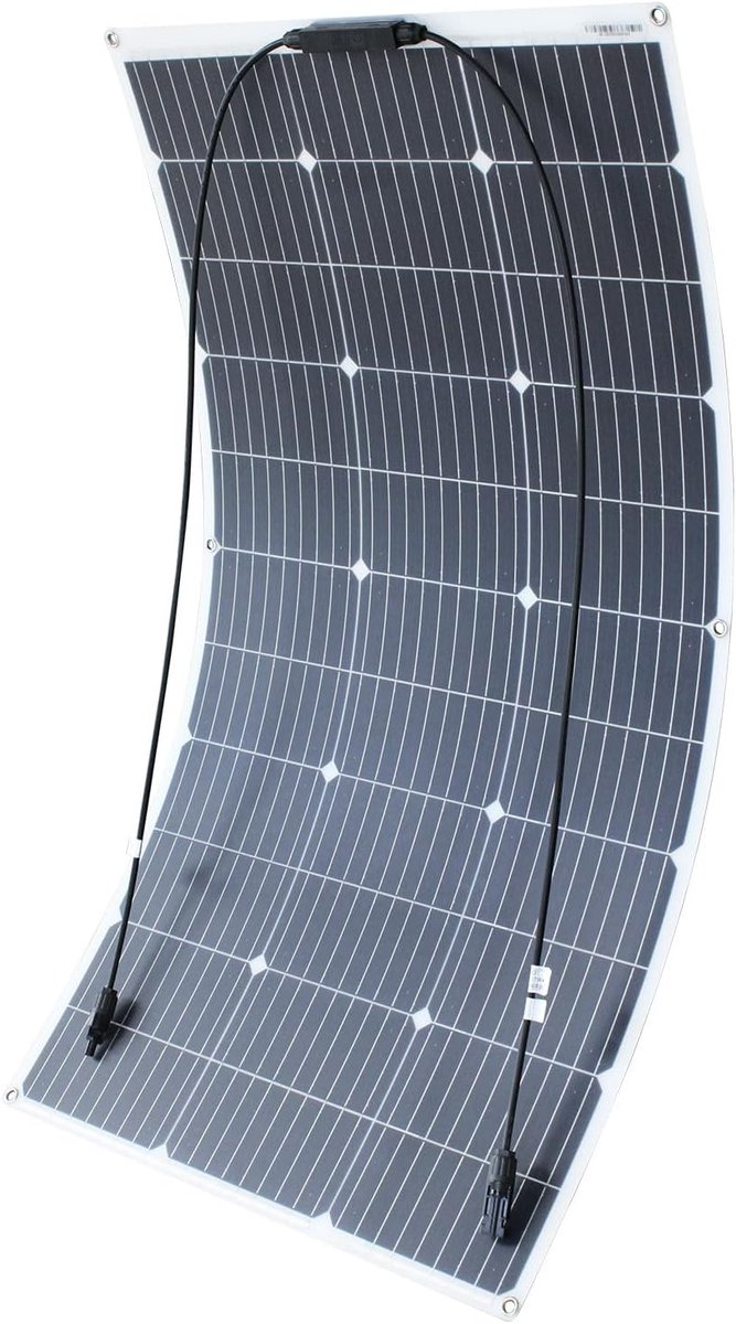 SnelShoppen - 100W Flexibel Zonnepaneel - Krachtig Monokristallijn - Ideaal voor Off-grid Systemen, Kamperen, Tuin en Buitenactiviteiten