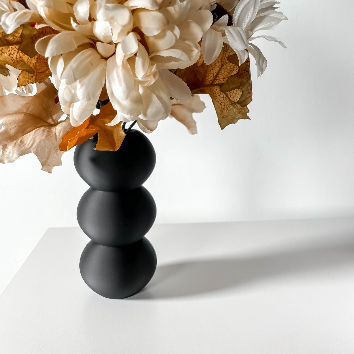 Skushy Vaas Orbos - Geschikt voor Bouwbloemen - Japandi Designvaas voor Droogbloemen en Kunstbloemen - Sculpturale Decoratieve Vaas - Moderne Woondecoratie