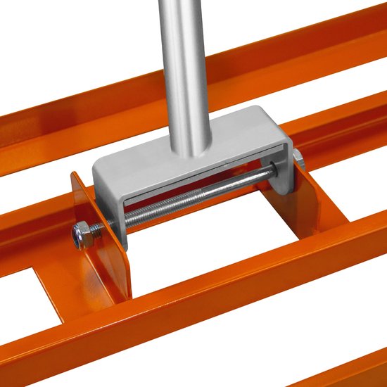 Roterende Strooiwagen & 100 cm Gazon Leveling Hark - Oranje van VONROC — afbeelding 3