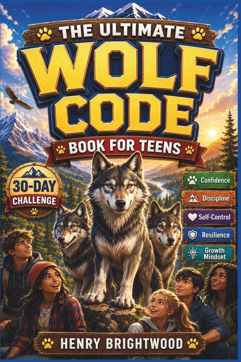 SnelShoppen - Het Ultieme Wolf Code Boek voor Tieners: Bouw Zelfvertrouwen, Discipline, Emotionele Controle, Veerkracht en een Groei Mindset met Krach