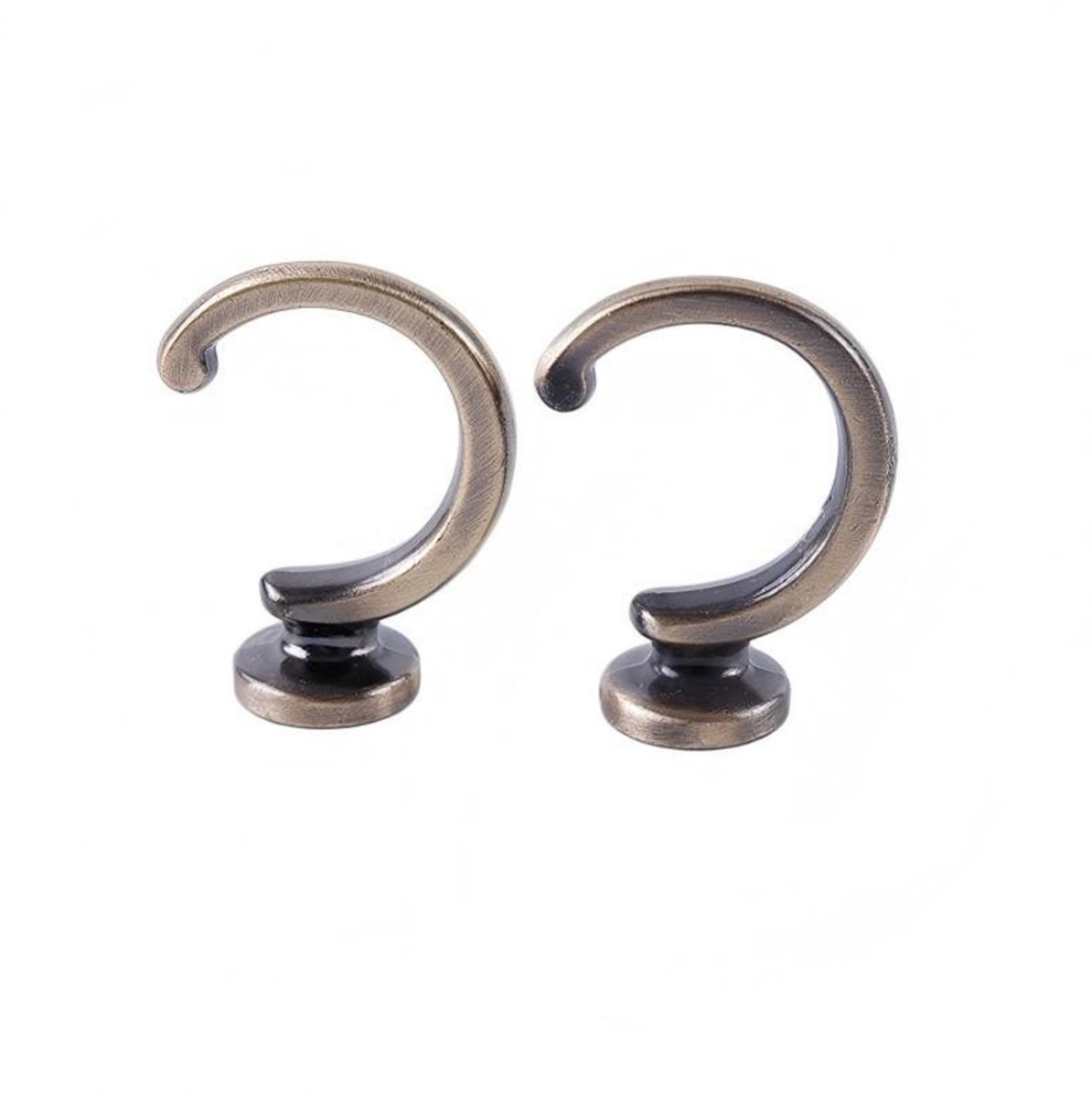 Gordijnhaken - 2 stuks - Lengte 48,5 mm - Binnendiameter 2,9 mm - Openingsdiameter 2,2 mm - Gordijnhaken - Gordijnclips - Gordijnringen - Gordijnophangringen - Gordijnhaakgespen - Gordijnmuurhaken - Gordijnrekken