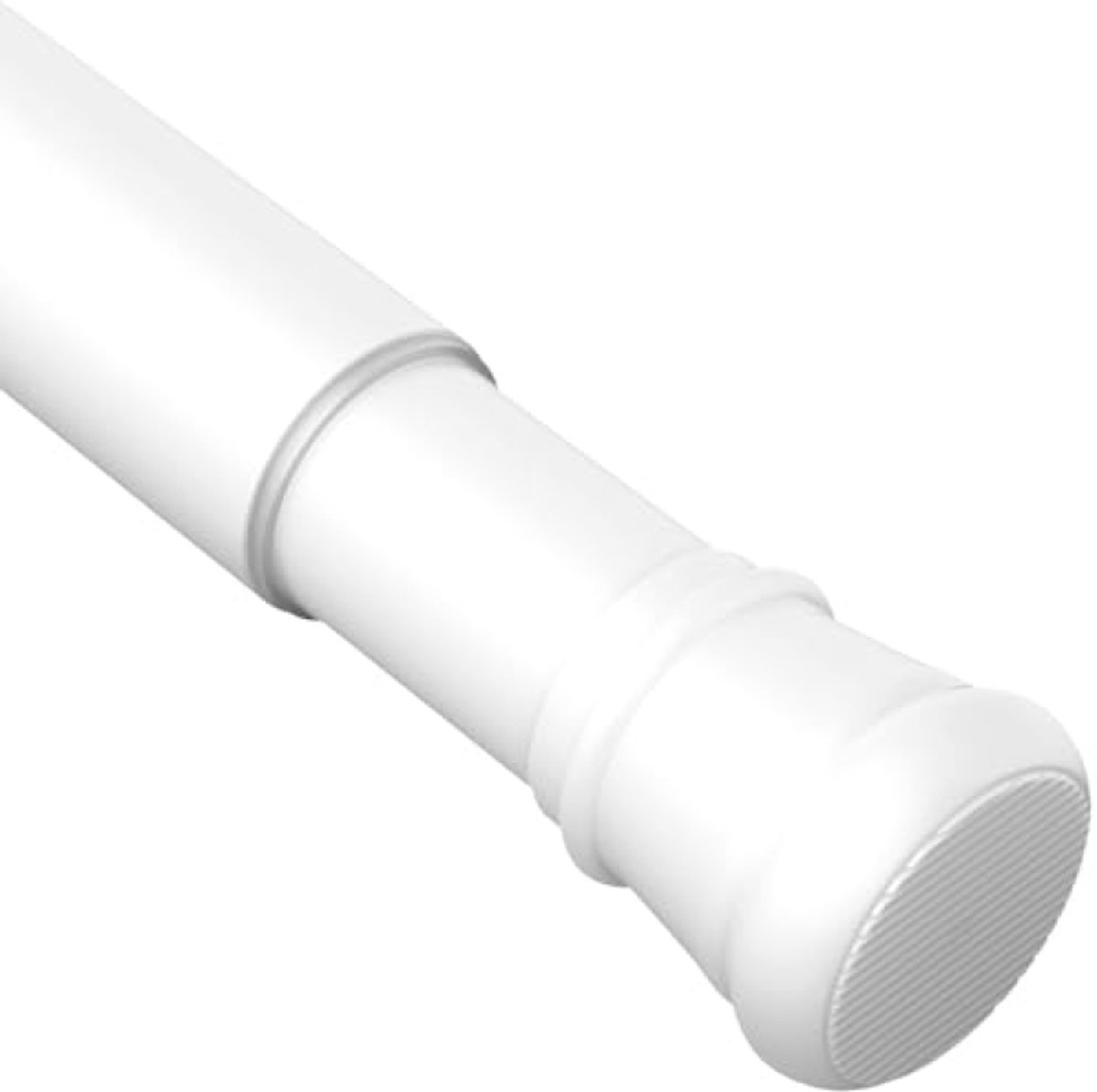 Huis Geluk Gordijnroede vast te klemmen, douchegordijnstang zonder boren, telescoopstang 85-230 cm, Ø 32 mm, wit