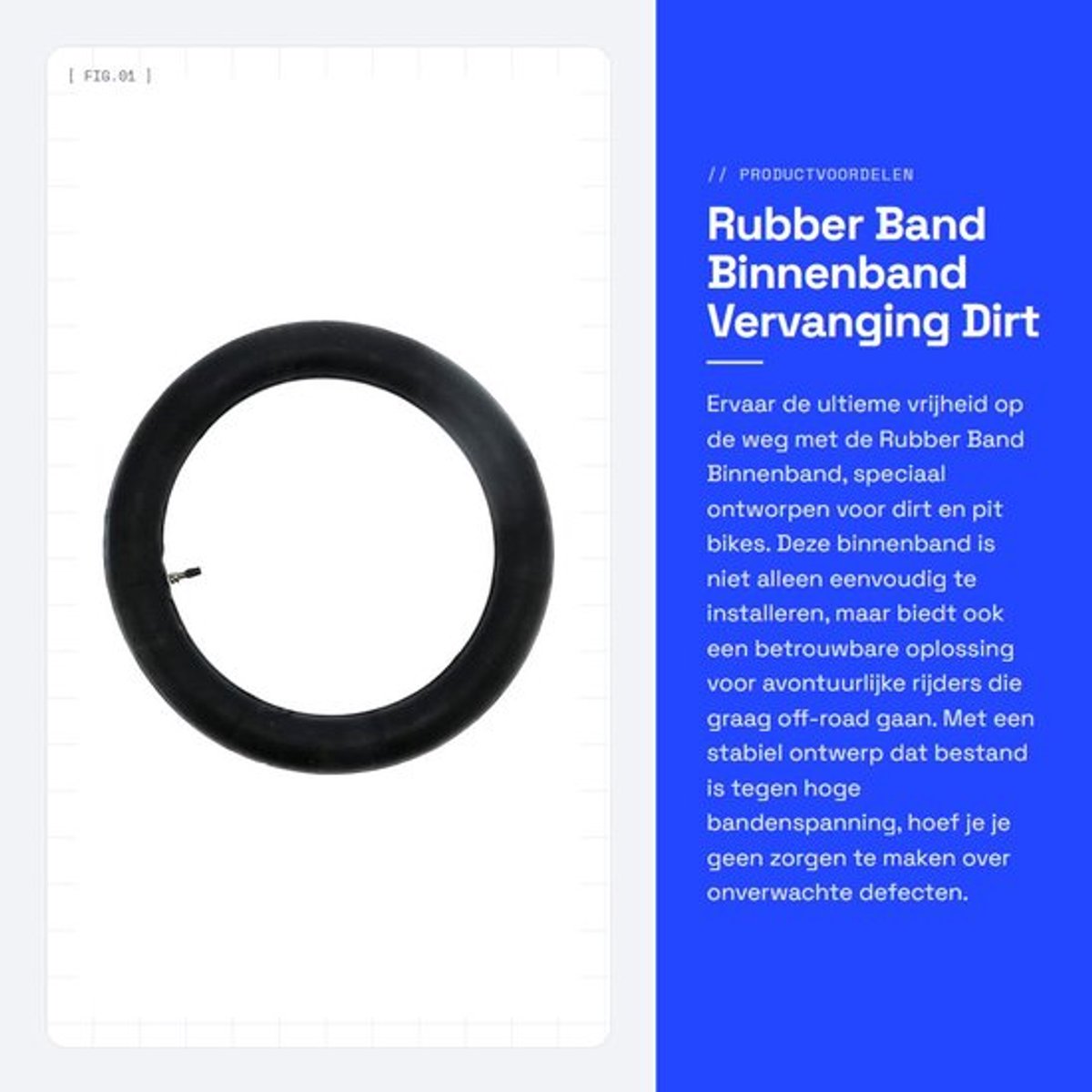 Binnenband 2.5/2.75-14 - Rubber - Vervanging Dirt Pit Bike - Eenvoudig te installeren - Stabiel ontwerp - Geschikt voor crossmotor - Motorband