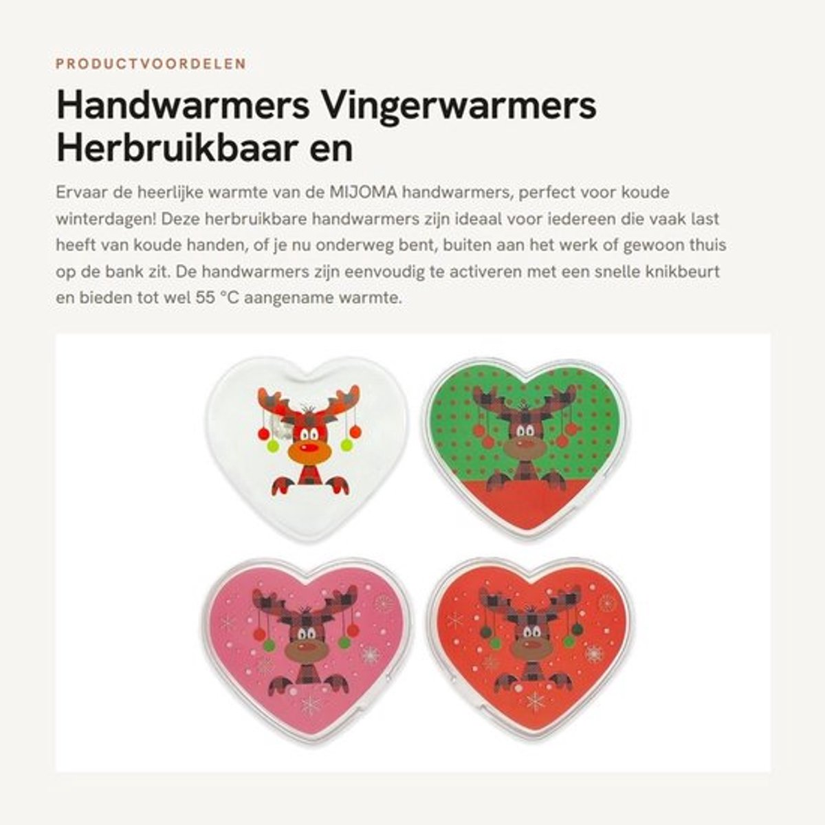 Handwarmers Oplaadbaar - Herbruikbare Handwarmers - Set van 2 - Tot 55 °C - Huidvriendelijke Kunststof Hoes - Stijlvolle Motieven - Zakwarmers