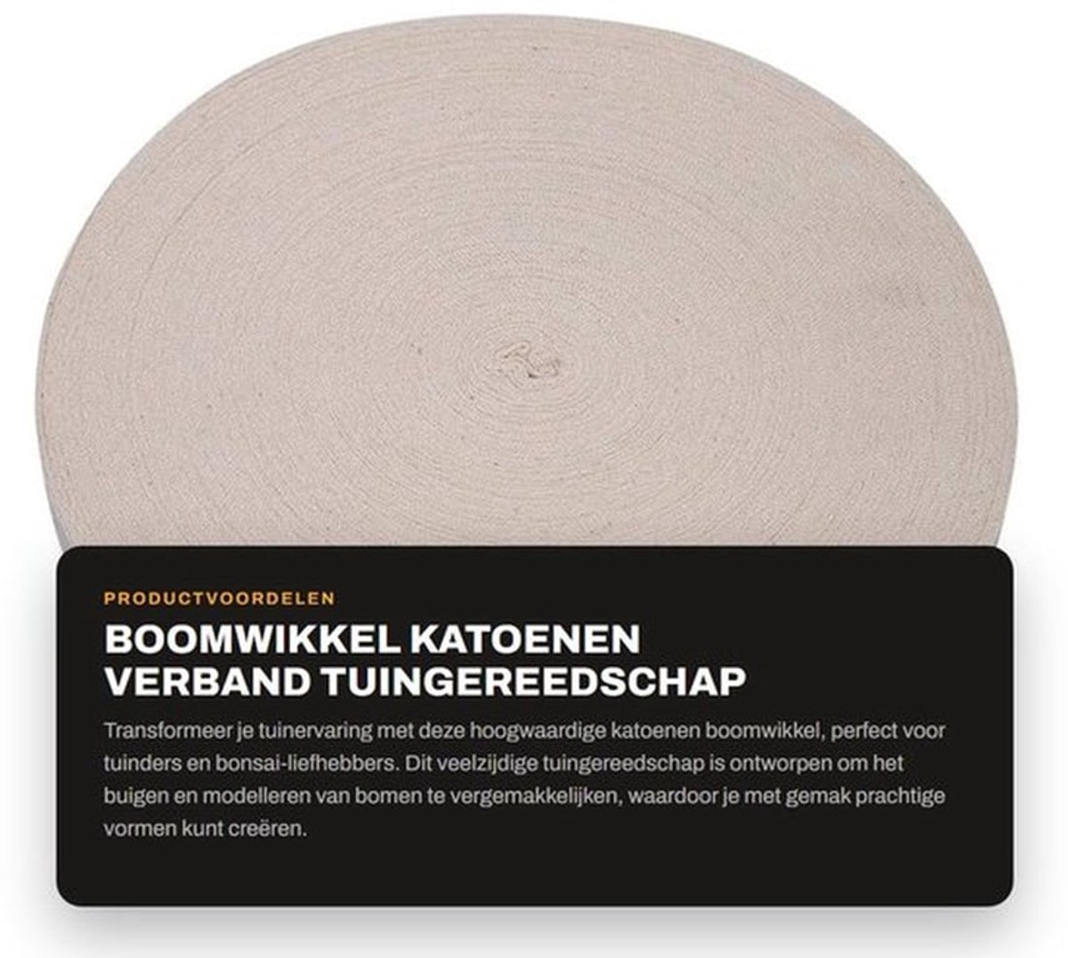 Boomtape Katoen 2 cm - Bindende Riem - Tuingereedschap - Bonsai - Gloednieuw - Lichtgewicht - Bindband