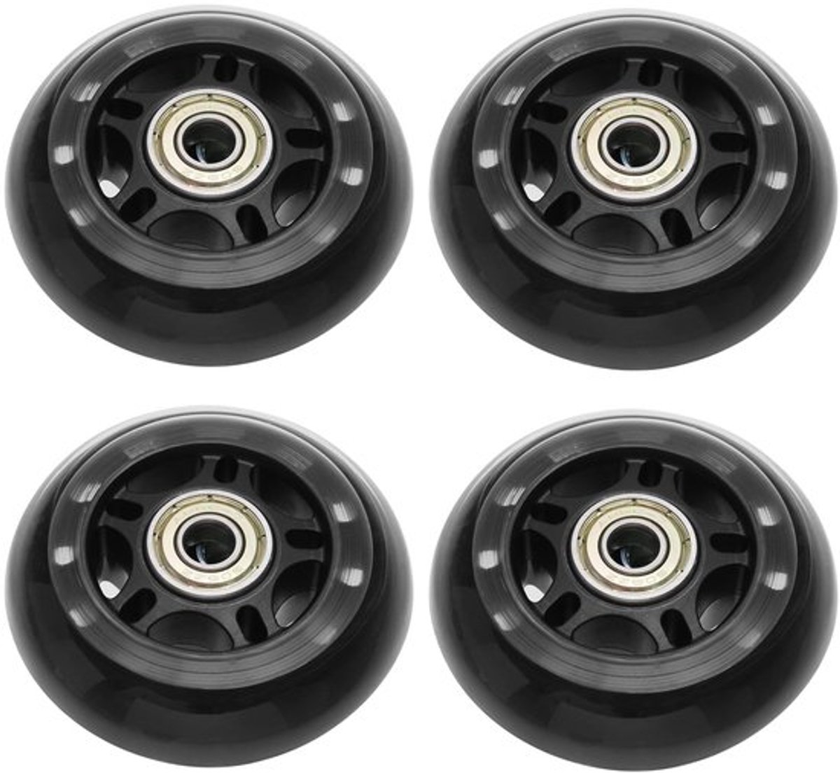 PU wielen - 608ZZ lagers - Duurzaam en sterk - 72x24mm - Anti-tip wielen - Geschikt voor scooters en skateboards