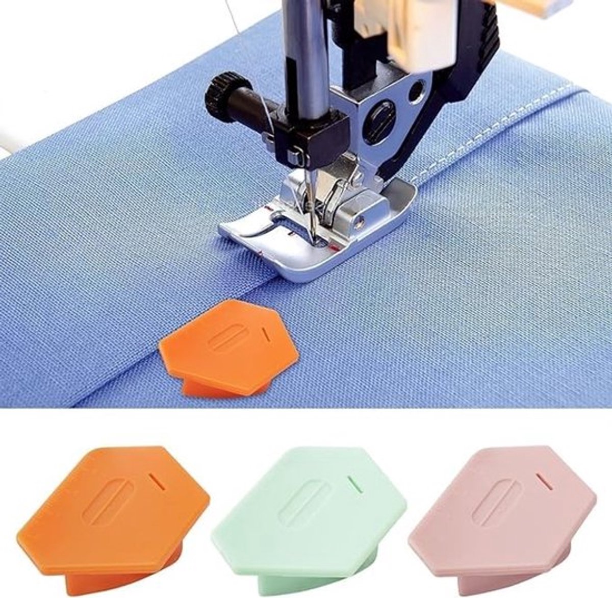 Naadgeleiding Magnetisch - Multifunctionele Zoom - Positioneringslinialen - Polygoondesign - Kunststof - Sterke Magnetische Absorptie - Naaiaccessoires