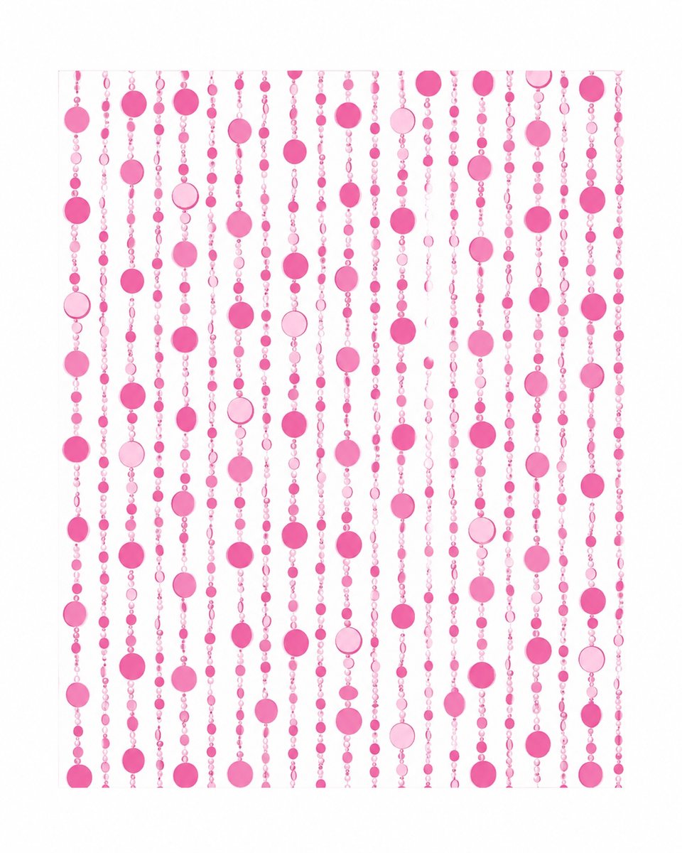 York Wallcoverings Kids CK7757 Kinderbehang Roze Kralen – Papierbehang – SureStrip – 52 x 1000 cm – 5,2 m²