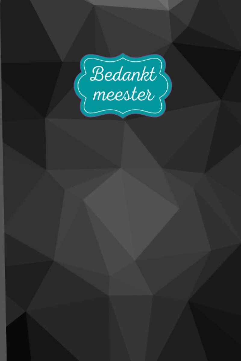 Bedankt Meester - Notitieboekje: Leraar bedankje Schrift - A5 formaat - ShopVlot
