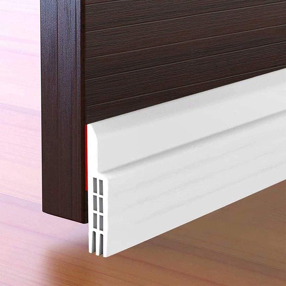 Zelfklevende Deurrubber, Isolatieband voor Deuren, Wind- en Insectenwering, Geluidsdempende Strip, Weerbestendige Deurafdichting, Vervangingsrubber, 100 x 5 cm (Wit)
