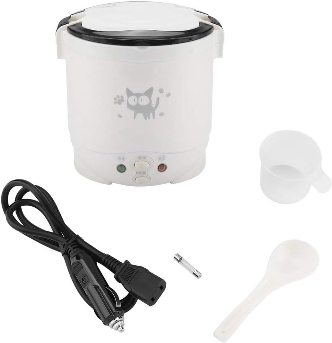 SnelShoppen - Reis Rijstkoker 12V, Draagbare Elektrische Lunchbox met Warmhoudfunctie, Waterdicht en Antiaanbak Coating, Ideaal voor Auto en Thuis, Wi