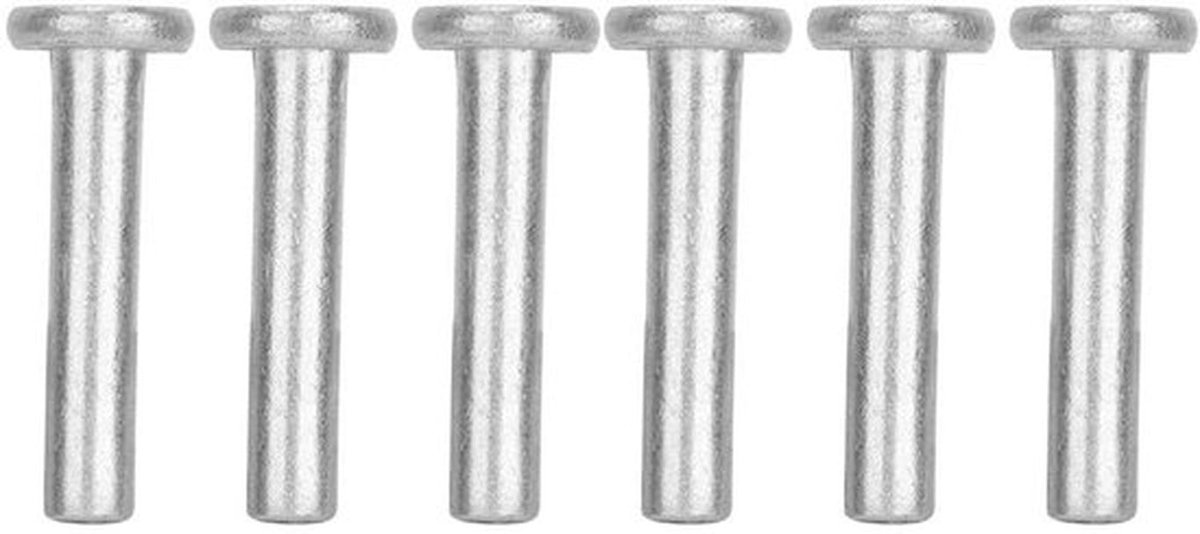 Klinknagel Set 100 Stuks - Massieve Klinknagels - Platte Kop - Aluminium - Corrosieweerstand - M4*20/M4*25
