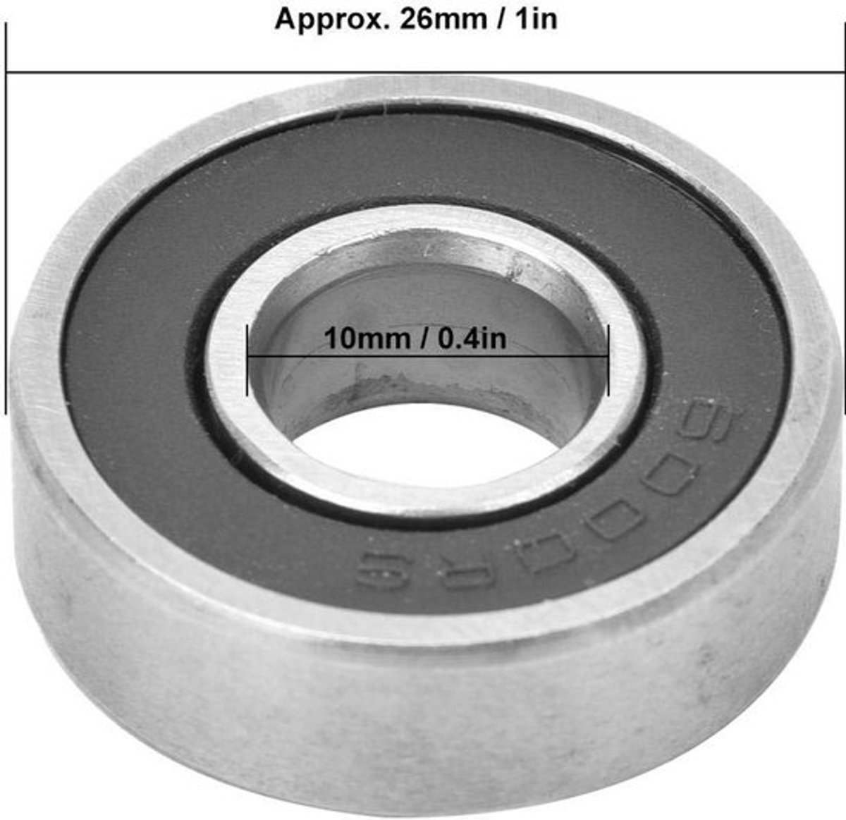 Lager 6000RS Hoge Nauwkeurigheid - Mini Lager 10x26x8mm - Koolstofstaal - Stabiele Prestaties - Lange Levensduur - Betrouwbaar Vakmanschap - Rollager