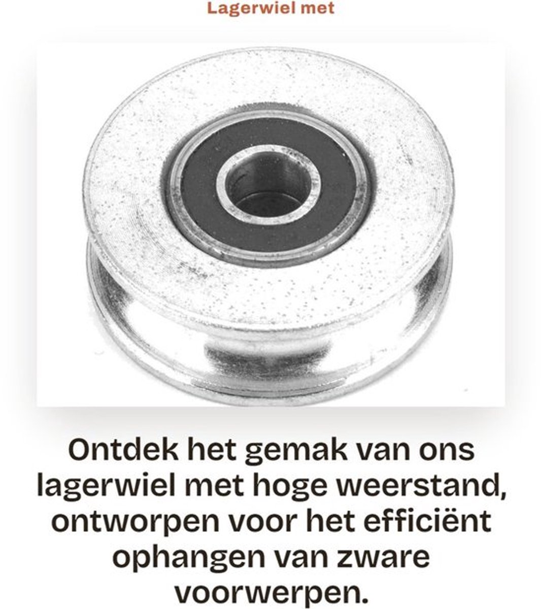 Lagerwiel hoge weerstand - Katrolwiel - Takel - Draadkabel - Duurzaam - Professioneel 28/32/48/56 mm - Katrol