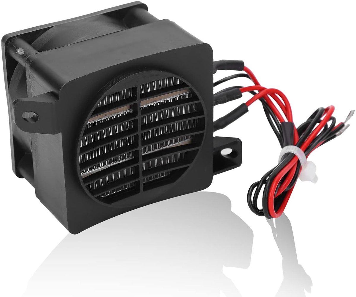 SnelShoppen - Elektrische Heiz Heizgerät 300W met Ventilator, Keramisch, Thermostaat, Compact voor Huis, Kantoor en Camping