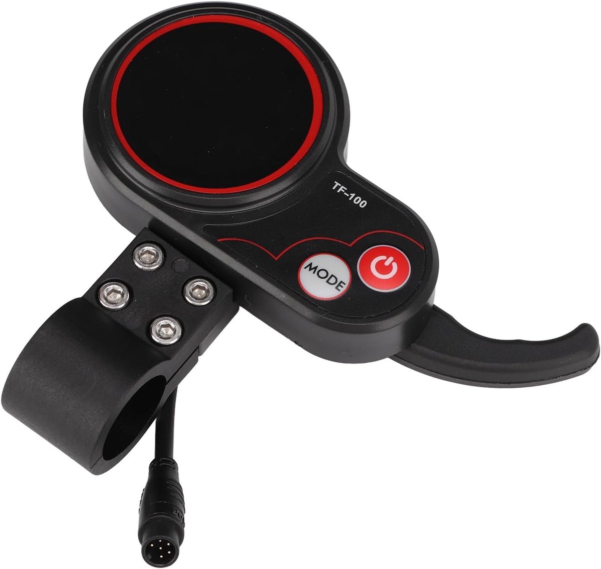 SnelShoppen - 48V TF 100 LCD Display voor Elektrische Scooter, 6 Pin Communicatie Instrument voor M4, USB Oplaadfunctie, Verbeterde Rijdervaring