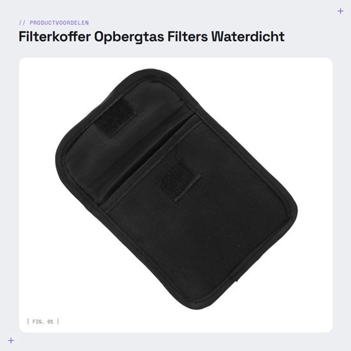 Filterkoffer Waterdichte Nylon - Opbergtas voor Filters Tot 82 Mm - Anti-schok - Slijtvast - Lichtgewicht - Zachte Bescherming - Lensfiltertas