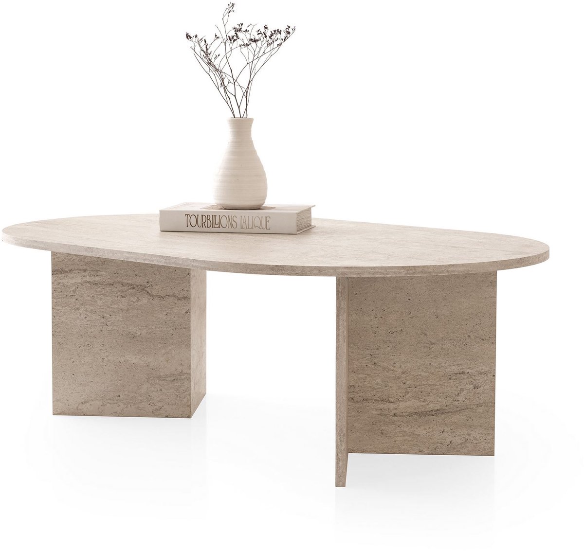 Asir - Salontafel - Travertijn - 144,5 x 89,5 x 8