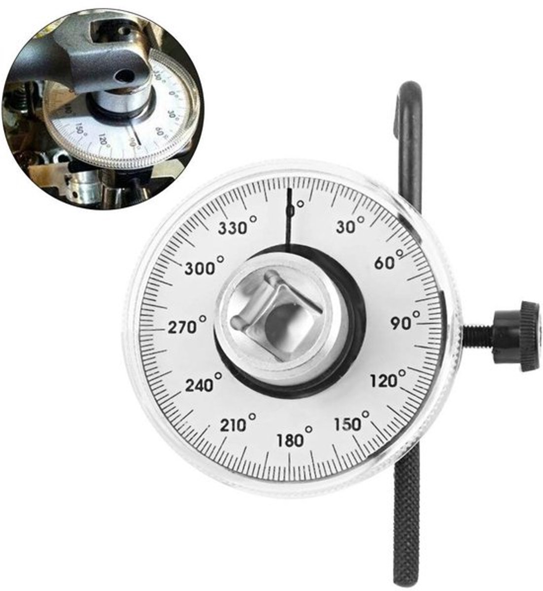 Momentsleutel 1/2" - Duidelijke schaal - Verstelbare arm - Hoekrotatie - Ratel - Nauwkeurige meting - Koppelmeter