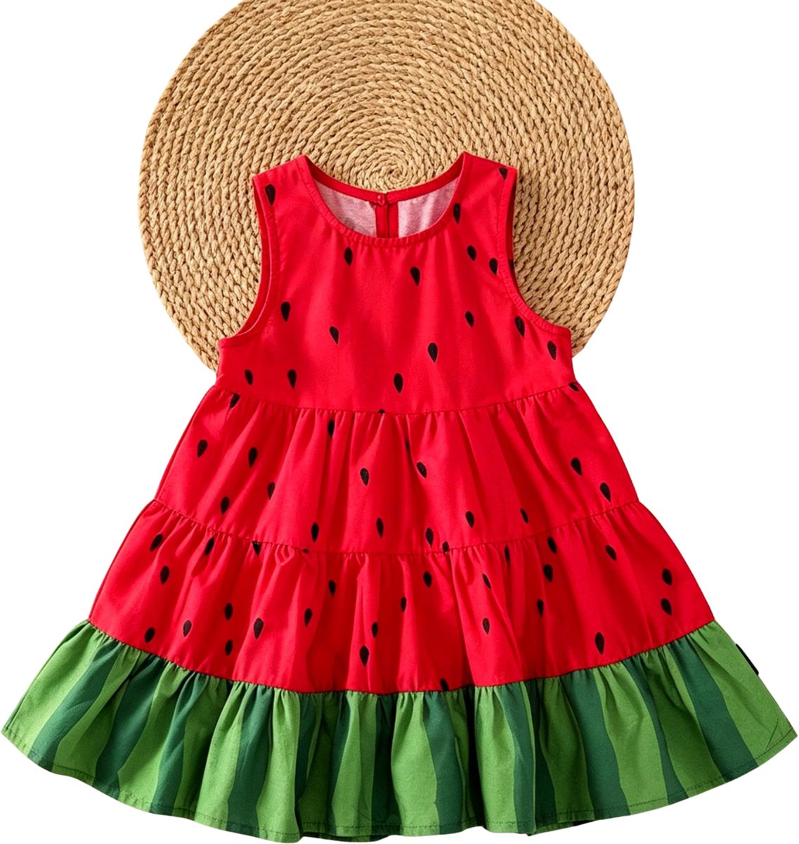 Currero Zomerjurk Meisjes Zomerjurken Kinderen Jurk Meisje Ibiza Stijl Sundress Kinderkleding 8 Jaar Rood