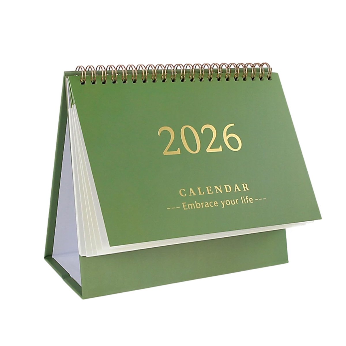 SnelShoppen - Tafelkalender 2025-2026, Kleine Spiraalkalender, Juli 2025 tot December 2026, Ideaal voor School en Kantoor, Compact Formaat, Perfect al