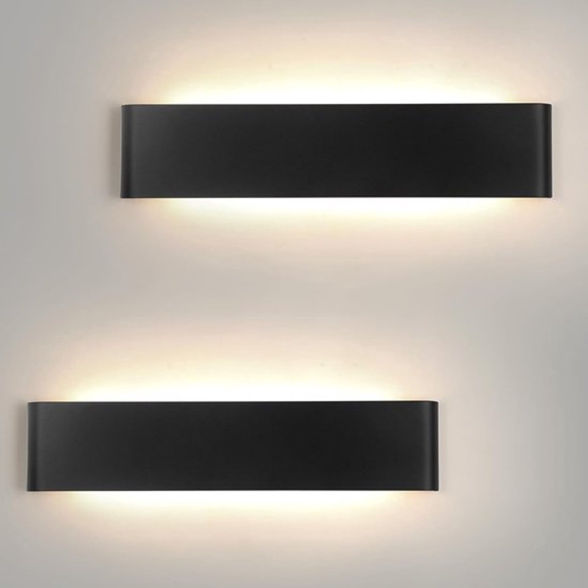 24W LED-wandlamp, 41 cm, neutraal wit licht 4500K, aluminium, geschikt voor gangen, slaapk