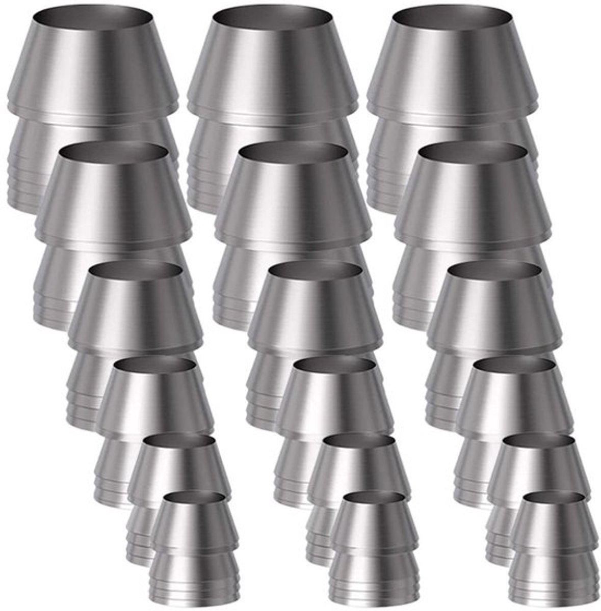Bijlen Set - 18 Stuks - Hamerwiggen/Bevestiging - Robuust/IJzer - Compact - Voor Houtbewerkers/Bouwvakkers - Comfortabel Werk