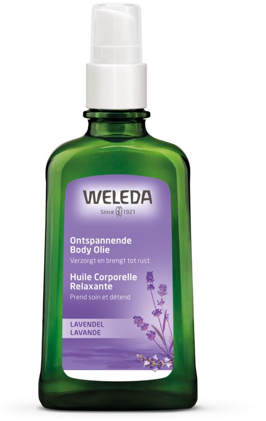 WELEDA Lavendel Ontspannende Body Olie - Lavendel - Voedt De Huid & Verwarmt - Verzorgt & Brengt Tot Rust - Bevordert Nachtrust - 100% Natuurlijke Ingrediënten - 100ml