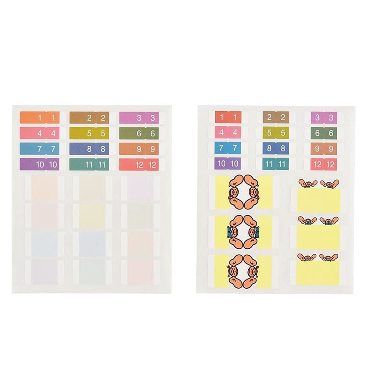 Dailygoods - Hobonichi Techo Accessoires - Indexstickers voor Dagboek en Planner