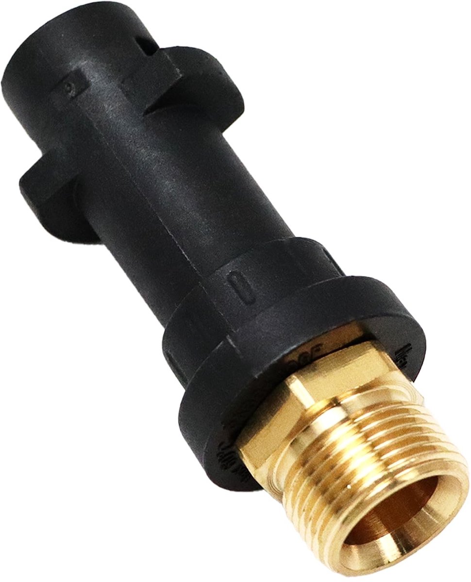 Dailygoods- Adapter M22 - Hogedrukspuit - Compatibel met K2/K3/K4/K5/K6/K7 - Duurzaam - Eenvoudige installatie - Zwart - Hogedrukreiniger