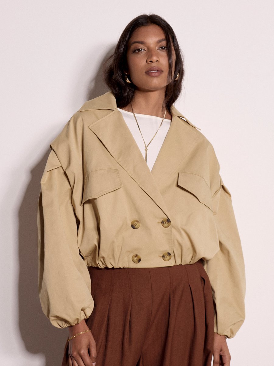 Korte trenchcoat