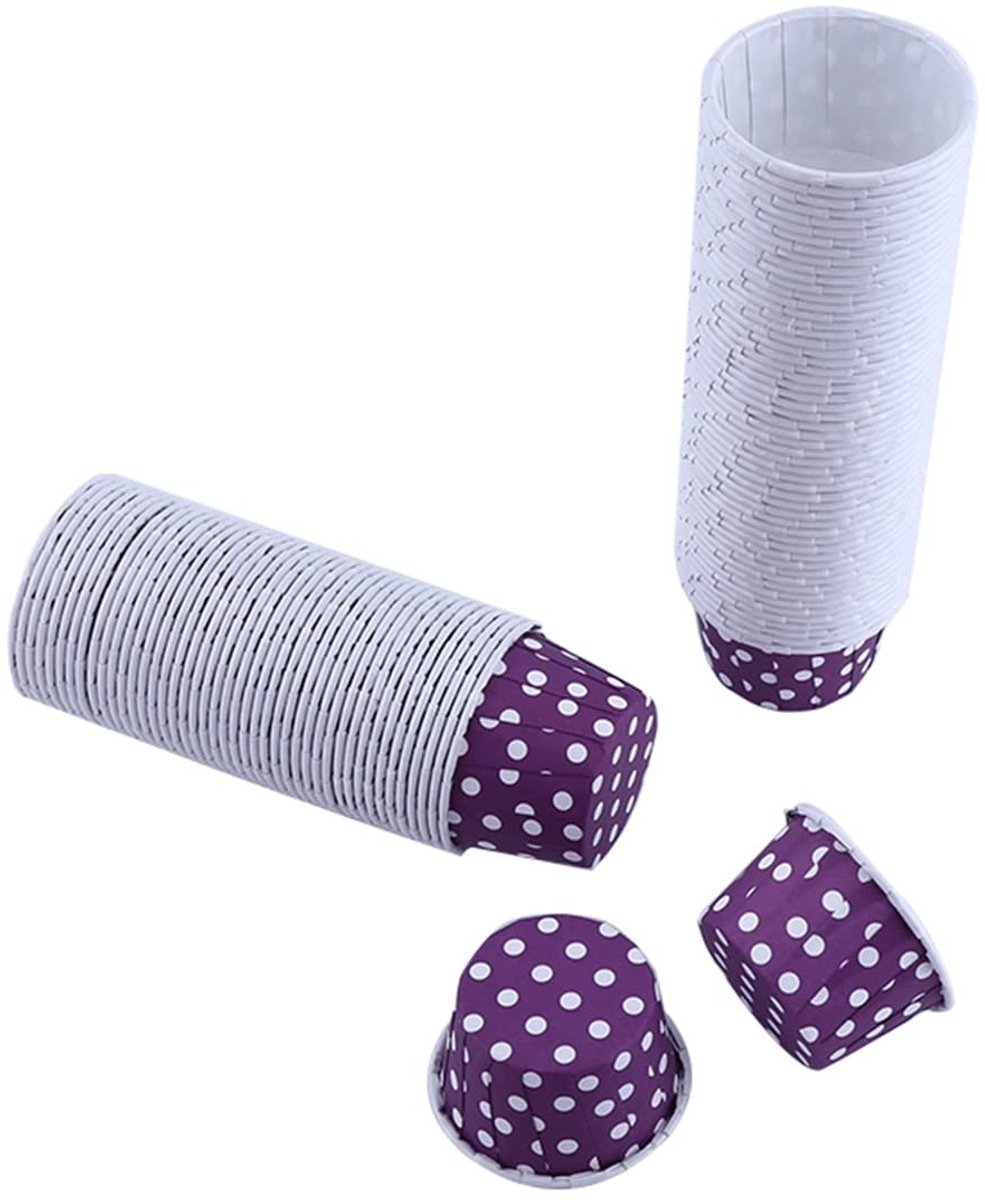 Dailygoods- Cupcake-doosjes 100 Stuks - Papieren Voeringen - Diepe Wrapper - Bakvorm - Stapelbare Containers - Voor Feest/Bruiloft - Cupcakevormpjes