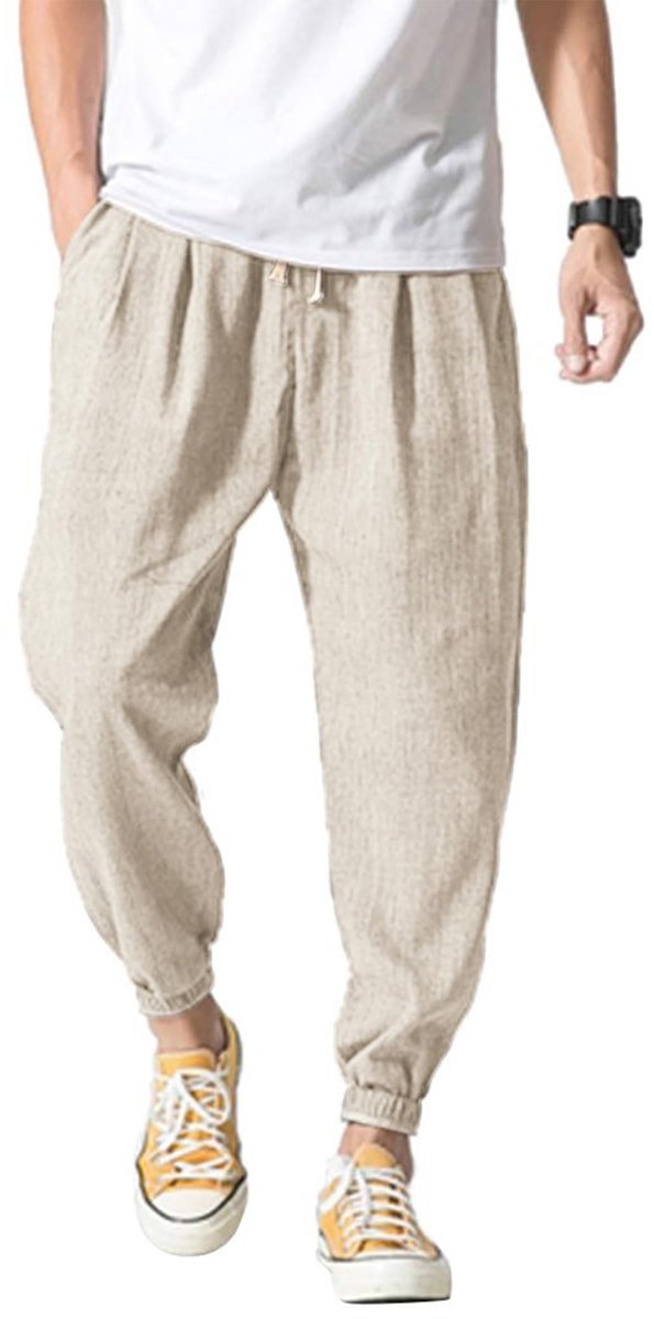 Dailygoods- Harembroek Heren - Casual Joggingbroek - Elastische Taille - Ademend - Lichtgewicht - M-3XL - Zomerbroek