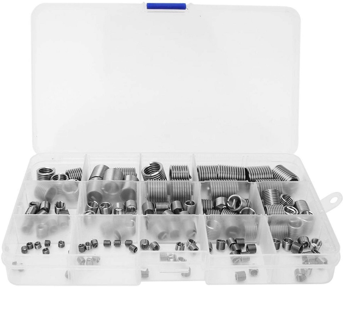 Solidchoice- Schroefinzetstukken 120 Stuks - Zeskantschroefinzetstukken - Roestvrij Staal - Gereedschapsset - Inzetstuk met Schroefdraad - Reparatiemethode - Draadinschakeling