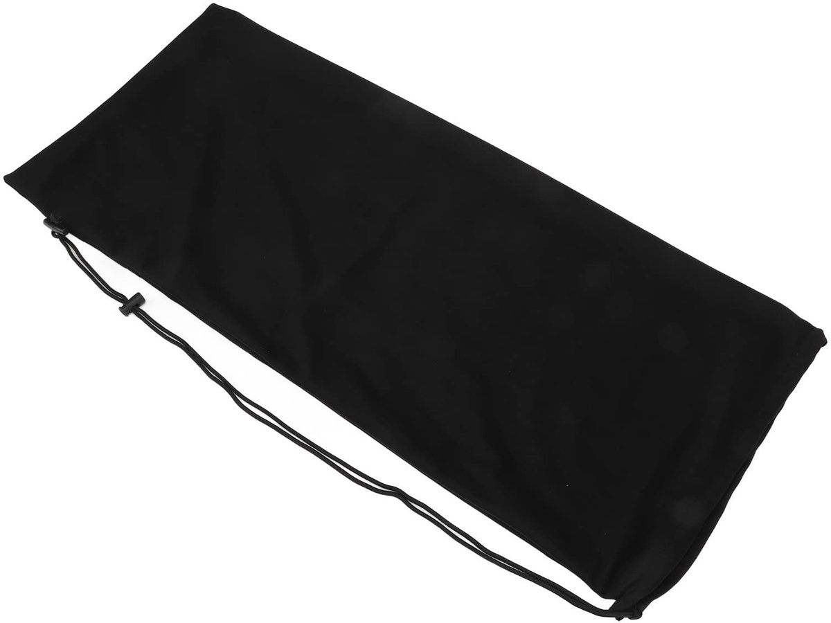 Dailygoods- Opbergtas Ruimtebesparend - Tennisrackettas - Trekkoord - Zacht Zwart - Grote Capaciteit - Veilige Opslag - Tennistas