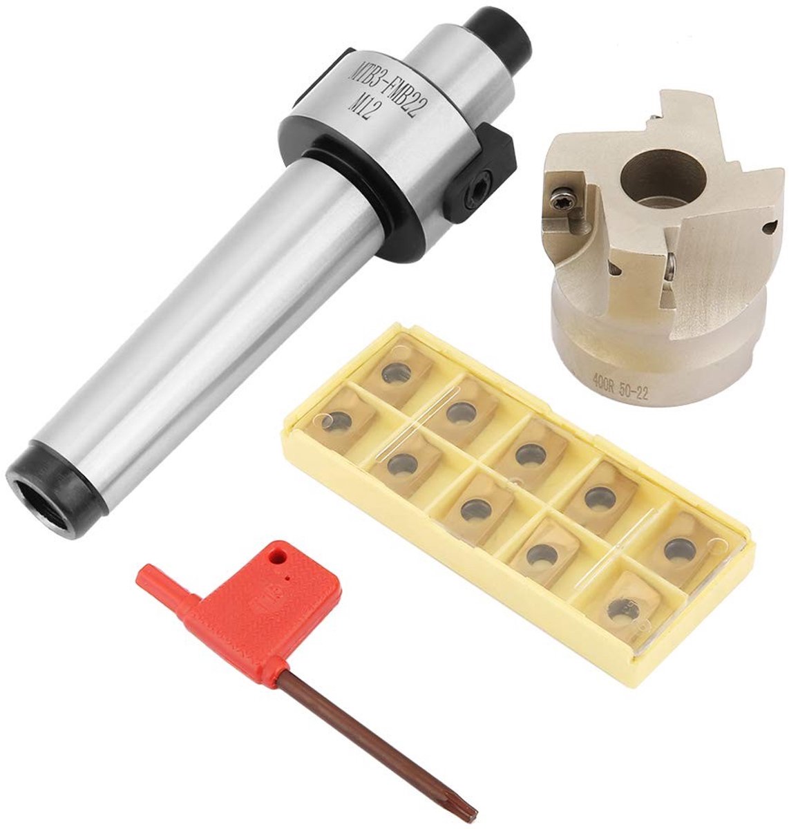 Dailygoods- Frezen Set - 10 Stuks APMT1604 Hardmetalen Vlakfreesplaatjes - Geschikt voor CNC Frezen - Veelzijdige Materiaalcompatibiliteit - Schokbestendig - Gladde Oppervlakteafwerking - Frees