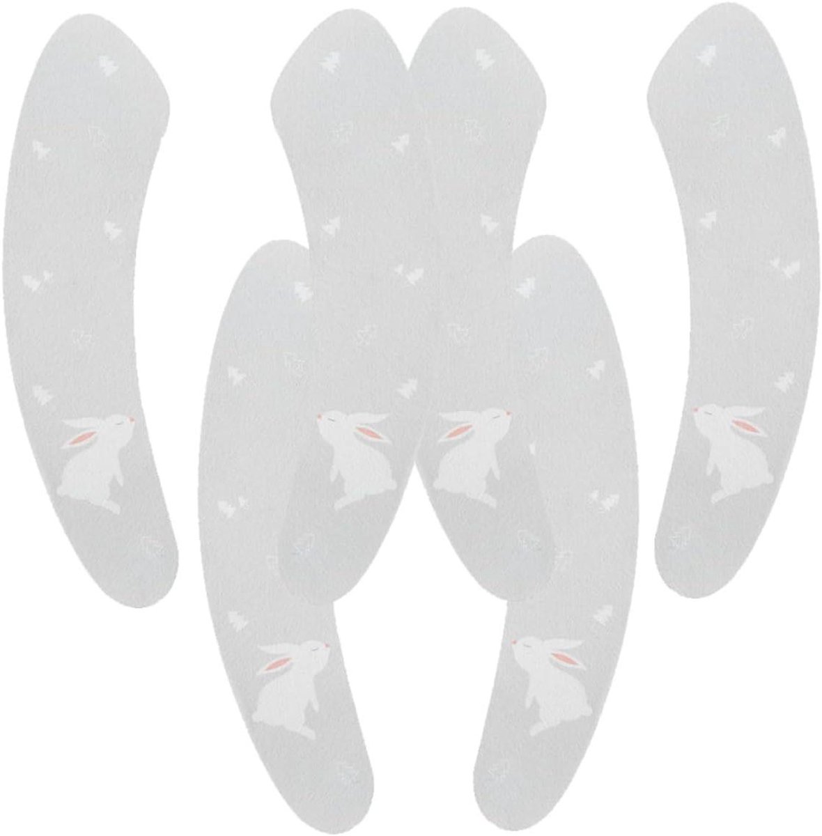 Toiletbrilhoezen - Potje stoelhoezen - Hygiënisch reizen - Zelfklevende pads - 3 Paar - Konijn