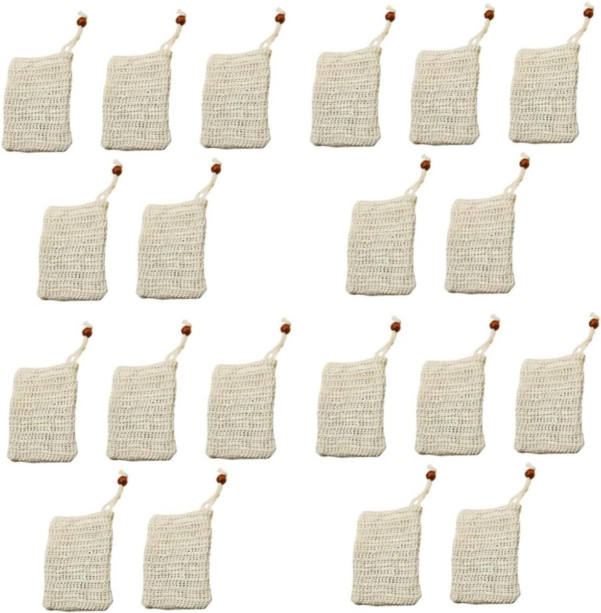 Zeepzakjes - Zeep spaarders - Zeep besparen - Met trekkoord - 20 stuks - Natuurlijk