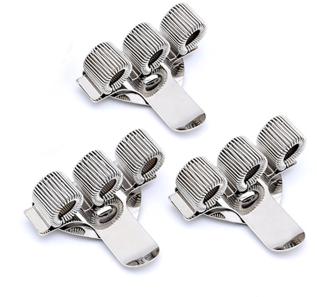 Dailygoods- Penhouder Uitbreidbaar - Metalen Penhouder - Penhouder Zelfklevend - Penhouder voor Notitieboek - Flexibele Veerring - Roestvrij Staal - Pennenclip