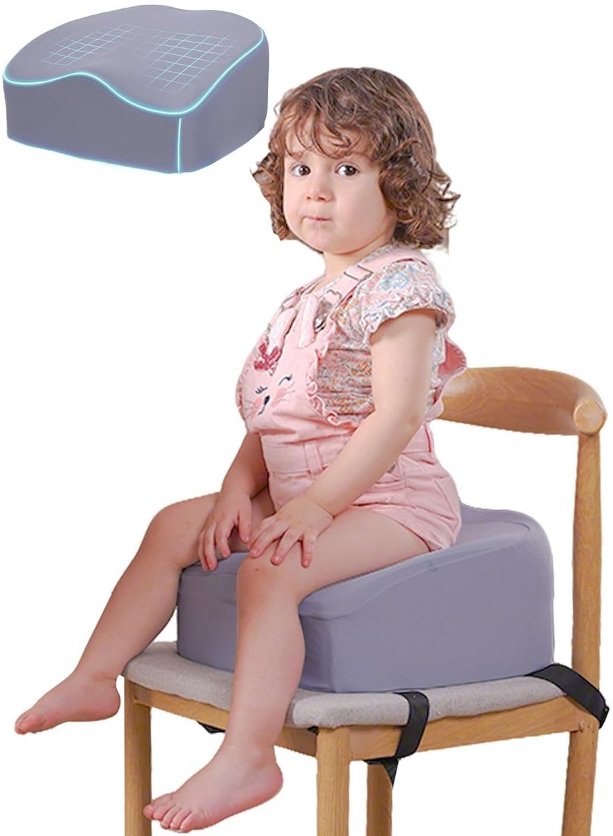 Dailygoods- Peutstoel Draagbaar - Peuter Booster Seat - Veiligheidsgespen - Eettafel - Kinderen - Lichtgewicht - Boosterstoel