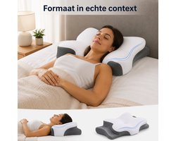 Vlinderkussen - Anti Snurk Hoofdkussen - CPAP & Apneu Kus...