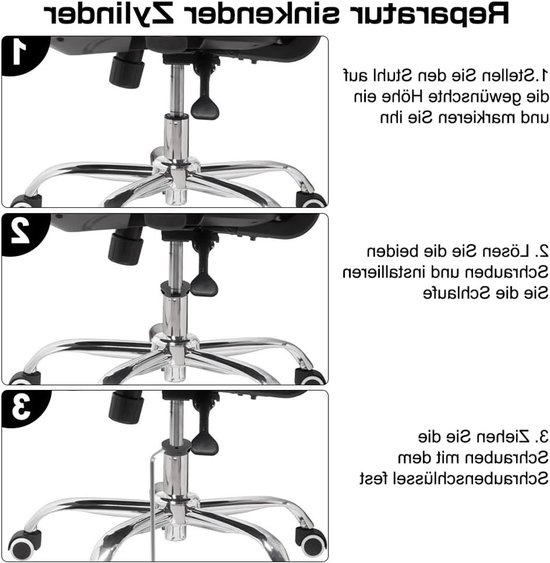 Verwijderingsset voor Sinking Office Chair, Verstelbare Stoel, Tilt Control Tools voor Kantoorstoelen — afbeelding 3
