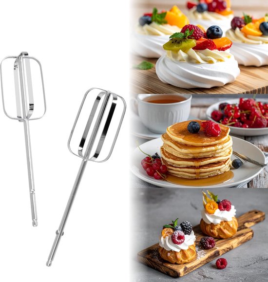 Handmixer - Keukenmixer Elektrisch - Bakken en Koken - 5 Snelheden Turbo - 400 Watt - Zwart — afbeelding 2