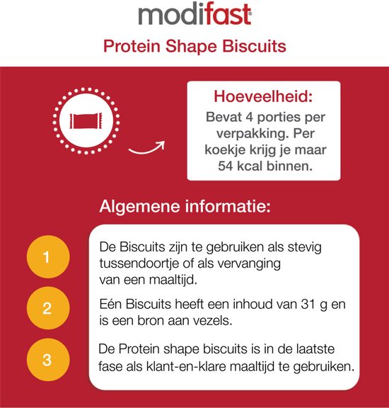 Modifast Protein Shape Biscuits - Granen en Chocolade - 16 stuks van Merkloos — afbeelding 3