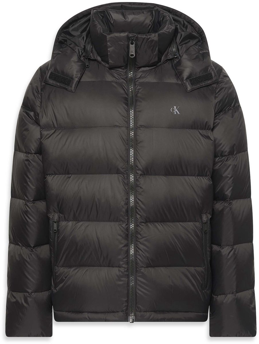 Ck Jeans Ls Nylon Zip Off Hoo Fashion Wear Volwassen Zwart