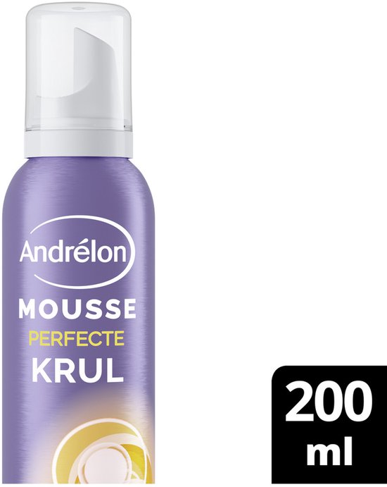 Andrélon Perfecte Krul mousse in paarse spuitbus, 200 ml.