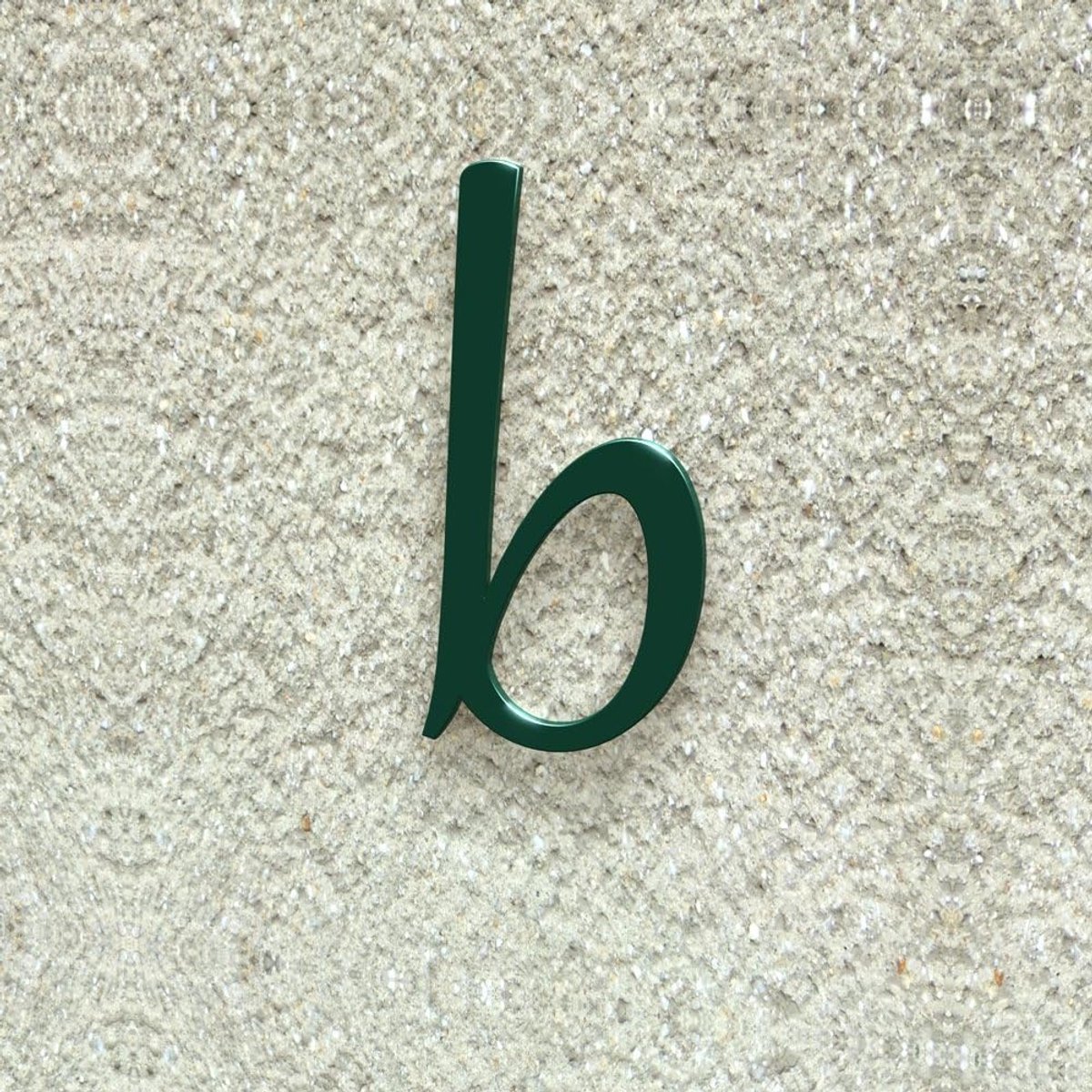 Huisnummer klassiek - Nummerbord huis - Huis identificatie - Gemaakt in Duitsland - 20 cm - Mosgroen